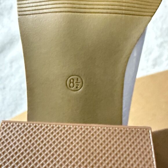 Womens Slip on Ankle Boots V Cutout Pointed Toe Chunky Mid Heel Booties Size 8.5 - Picture 11 of 13